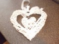 Wit hart met klein hart in midden